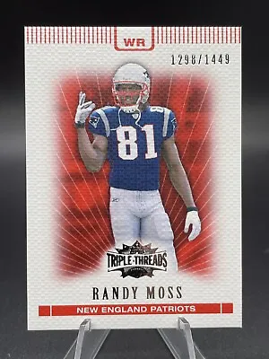 2007 Topps Triple Threads /1449 #61 Randy Moss New England Patriots • $3.49