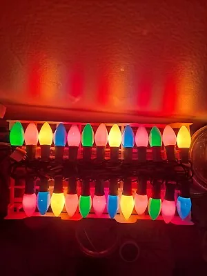 Vintage Christmas Outdoor Multicolored Cool Burn Christmas C9 25 Bulb Light Set  • $28.99