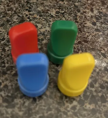 1984 MB Mystery Mansion Board Game Replacement Parts 4 Plastic Pawns • $4