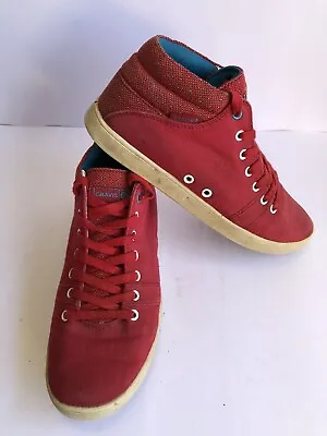 Gravis Womens Tasha Mid Skate Athletic Shoes US 9 Eur 40 Red Fast Shipping AUS • $29