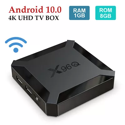 2024 UK X96Q Smart TV Box Android 10.0 4 Core WIFI 1+8GB 4K HD Media Player USB • £22.79