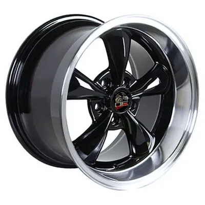 Black 17  Wheel W/Machined Lip - Fits Mustang - Bullitt Style Rim - 17x10.5 • $212.95