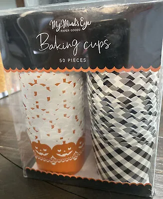 Designer Baking Cups 50ct  My Minds Eye 5 Oz Fall/Halloween NIP • £15.33