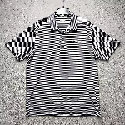 Under Armour Polo Shirt Mens XL Gray Striped Mirage Las Vegas Golf Heatgear • $25.95