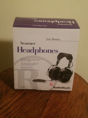 $30 • Buy Radio Shack 33-1198 Racing Scanner Headphones Noise Blocking In Box