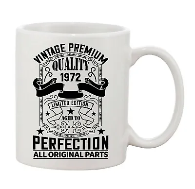 £4.99 • Buy 50th Birthday Mug Gift Present Idea For Men Women Ladies Dad Vintage 1972 Design