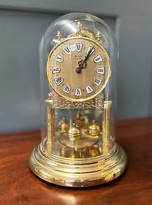 £35 • Buy Vintage Hermle Quartz Rotating Glass Dome Clock