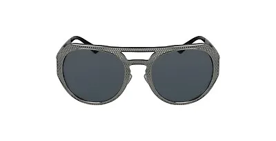 Versace VE2175 1001/6G Gunmetal Vintage Round Aviator Metal Sunglasses 60-17-140 • $115.60