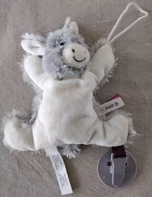 Kaloo France Gray Donkey Pacifier Clip Rare HTF • $19.99