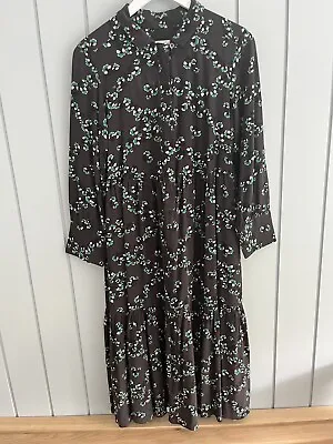 Toast Ume Floral Print Shirt Dress Size 8 RRP £170 • £65