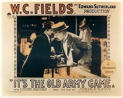 W.C. Fields In Store It's The Old Army Game Repro Movie Photo Of Lobby Card • $12.99