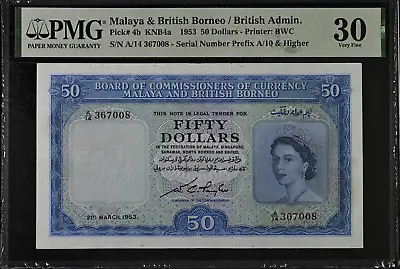 Malaya $50 1953 • $1088