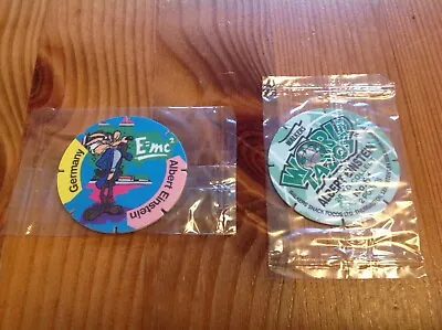 Walkers Looney Tunes World Tazos 1 Tazo Pog Albert Einstei No 61 Wile. E Coyote • £0.99