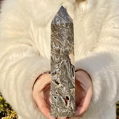 2.16LB Sparkling Quartz Crystal Crystal Cave Obelisk Quartz Crystal Energy • $0.99