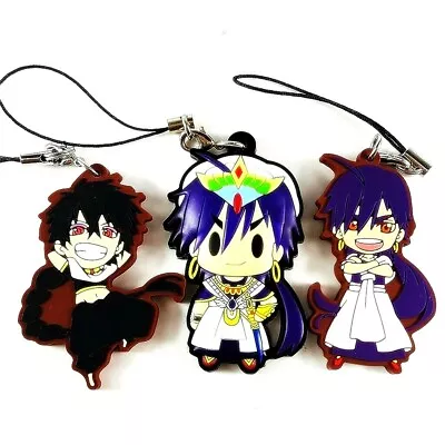 Magi The Labyrinth Of Magic Sinbad & Judal Rubber Strap Set Of 3 Anime Japan • $21.90