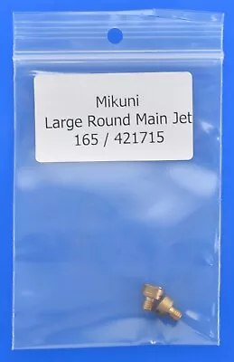 Mikuni Large Round Main Jet 421715 Size 165 Carburetor Lot Of 2 Genuine E17 • $5.95