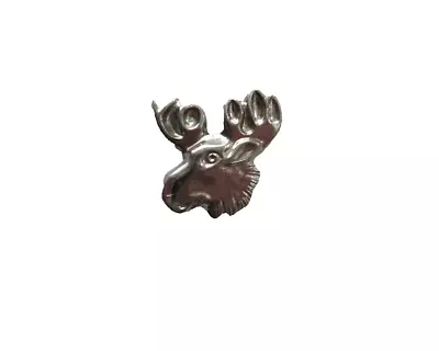 Moose Lapel Pin Sliver-colored Metal Hat Pin Tie Tack • $6.99