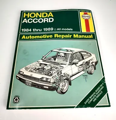 HAYNES Honda Accord 1984 Thru 1989 Repair Manual 42011 #1221 • $7
