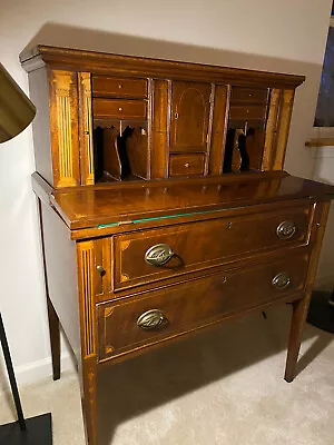  Antique Thomas Seymour Mahogany Tambour Secretary Desk • $550