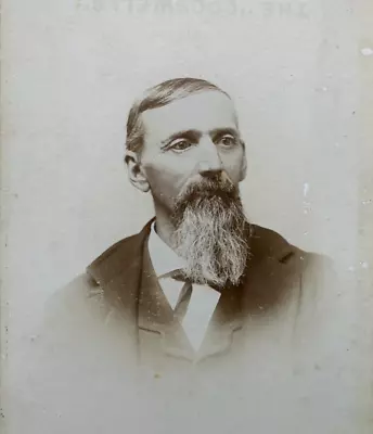 Victorian Antique Cabinet Card Photo Of An Older Man • $9.95