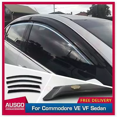 AUSGO Luxury Weather Shields For Holden Commodore VE VF Sedan Weathershields • $75.99