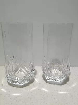 2 Mikasa Clear Crystal Heavy Old Dublin 6  • $31.85