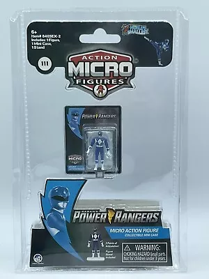 World's Smallest Power Rangers Blue Ranger Super Impluse Micro Action Figure • $9.71