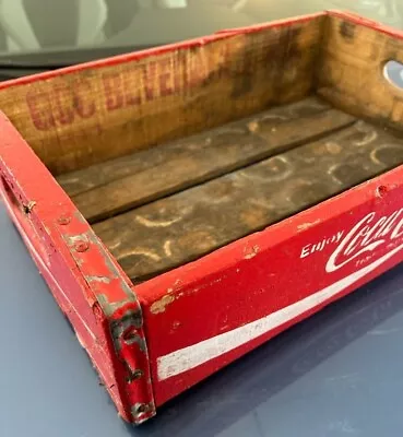Vintage Coca Cola Wooden Red Crate Open No Divider 18 X12 X5  Advertising Lot • $15.95