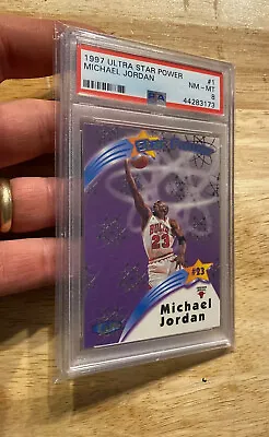 Michael Jordan PSA 8 Ultra Star Power Insert Card #1 Slabbed HIGH END RARE • $223