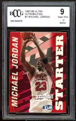 1997-98 Ultra Ultrabilities #1 Michael Jordan Card BGS BCCG 9 Near Mint+ • $100