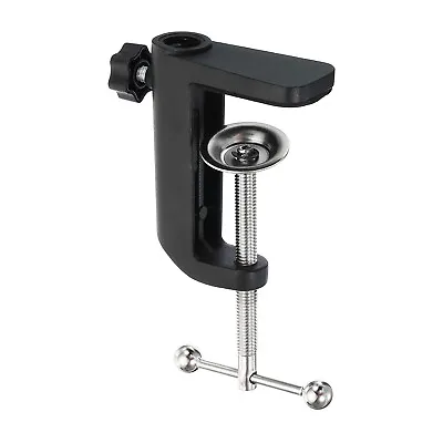 0.49  Hole Dia. Universal C-Clamp Table Lamp Mic Arm Mount Desk Clamp Black • $11.83