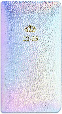 £2.99 • Buy Academic Slim Diary 2022-2023 Week To View MidYear Student-Irridescent Silver