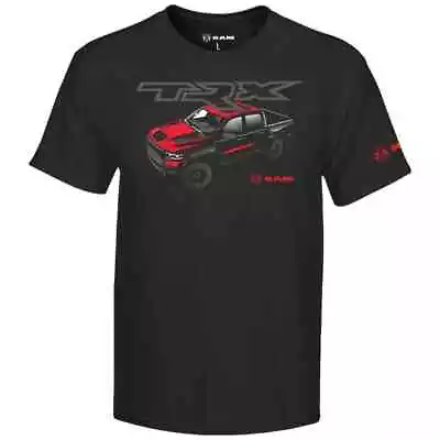 RAM Logo TRX Pickup Truck Cotton T-Shirt Large Black Official Licensed Mopar • $34.26