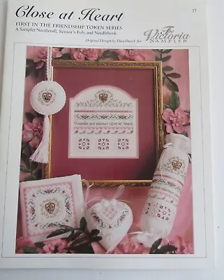 Victoria Sampler Close At Heart Chart Needleroll Fob Needlebook Chart Only • $9