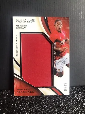 2020 Game Used Match Worn Patch MEMPHIS DEPAY World Cup Netherlands /75 Panini • $39.99