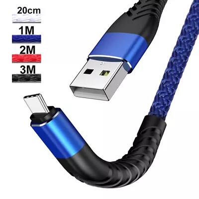 Type C USB C Fast Charging Charger Cable For Samsung S8 S9 S10 S21 S20 Note 20 9 • $8.19