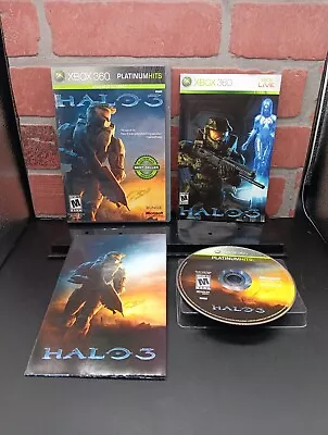 Halo 3 Platinum Hits Microsoft Xbox 360 Game Complete 👀 Pics FAST SHIPPING  • $14
