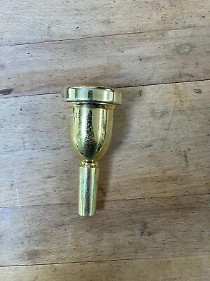 Bach Large Shank Trombone Mouthpiece 1G Gold Plated  • $100
