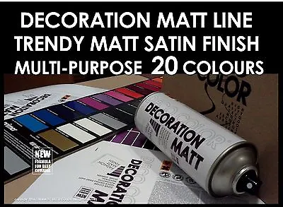 Deco Color Decoration_matt Universal Spray Paint Multi-purpose Satin Mat Finish • £6.99