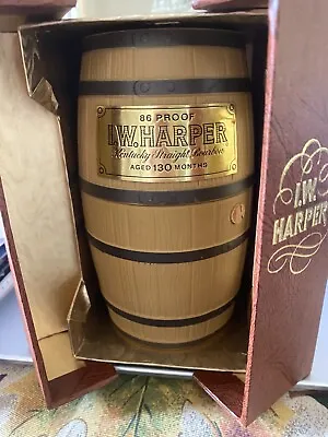 I.W. Harper Kentucky Bourbon Whiskey 130 Months Barrel Decanter  Empty  • $23.99