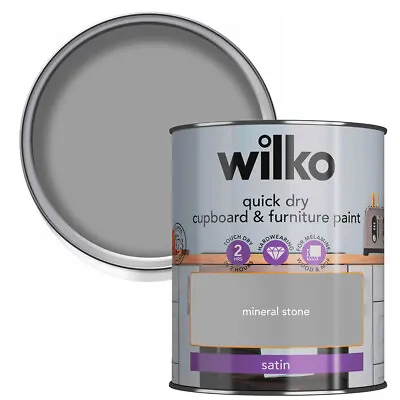 £18.75 • Buy Wilko Mineral Stone Quick Dry Cupboard & Furniture Paint, Hardwearing, 750ml