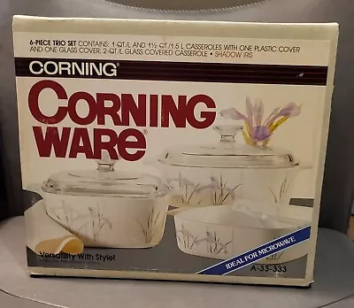 Vintage 1986 Iris Corning Ware Oven Or Stove Top 6 Pc Set W/ Lids~new~sealed Box • $169.99