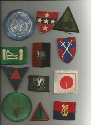 £15 • Buy 12 British Army Cloth Formation Signs