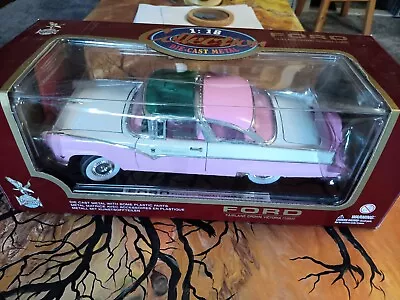 Road Tough 1/18 Scale 1955 Ford Fairlane Crown Victoria Diecast Pink 1:18 • $20