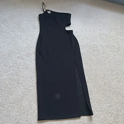 Miss Selfridge Size 8 Black Slit Dress • £5