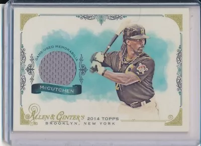 Andrew Mccutchen 2014 Topps Allen & Ginter Game Used Jersey Relic #fsr-am • $4.99