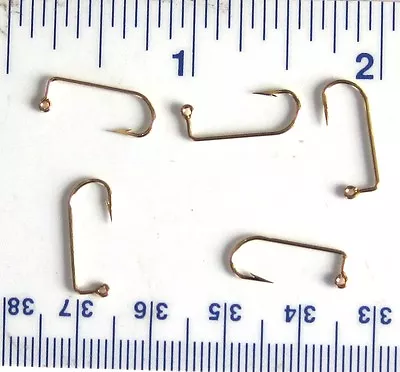 1000 VMC 9147 9147GO Gold 90 Degree Bend Aberdeen Jig Fish Fishing Hooks Sz 8 • $59.99