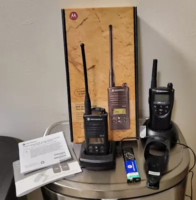 Genuine Motorola RDU4160d Two Way Radio RDX  W/ Charging Station & XTN Walkie • $149.99