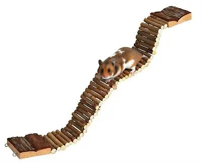 £9.49 • Buy Flexible Wooden Ladder Suspension Bridge Hamster Mouse Rat Rodents Toys