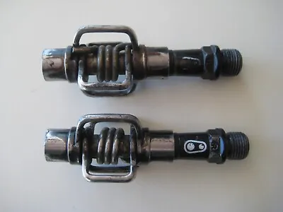 Crank Brothers Black Egg Beaters Mtn Bicycle Clipless Pedals 9/16 X 20 Tpi • $15